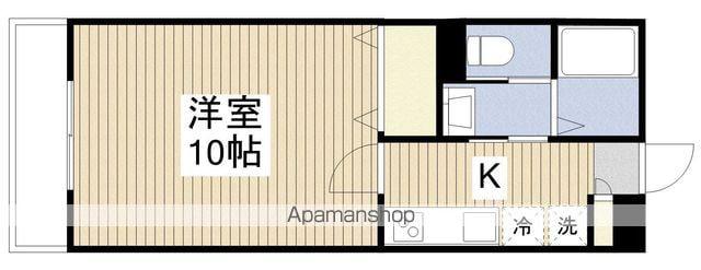 SAKASU SHIROGANE(1K/1階)の間取り写真