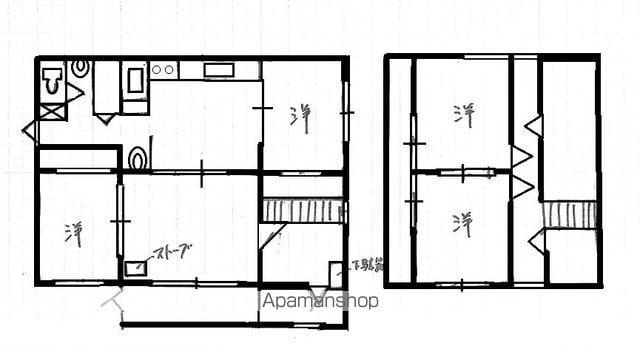 函館本線 野幌駅 徒歩14分 2階建 築50年(4LDK)の間取り写真