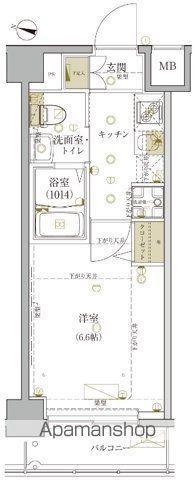 GROWS NISHI YOKOHAMA 2(1K/4階)の間取り写真