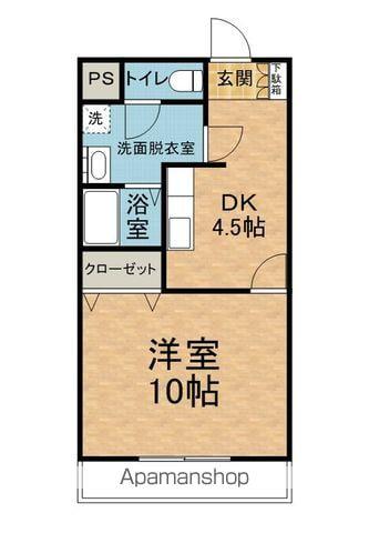 リベラALPS(1K/1階)の間取り写真