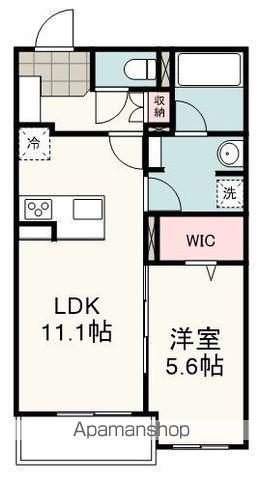 西脇マンション(1LDK/2階)の間取り写真