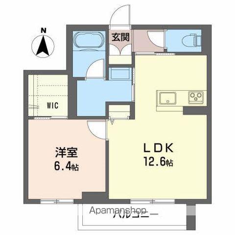 プレミアム虎丸(1LDK/3階)の間取り写真