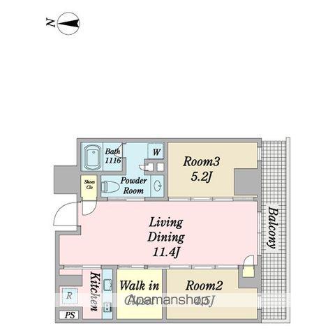 ブランヴェール(2LDK/3階)の間取り写真