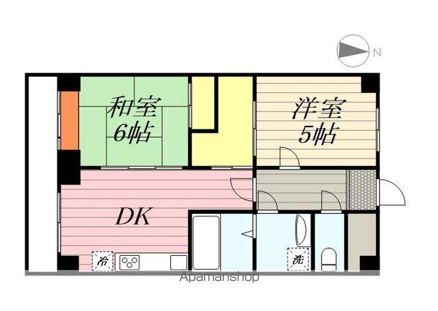 ライオンズガーデン津田沼(2SDK/3階)の間取り写真