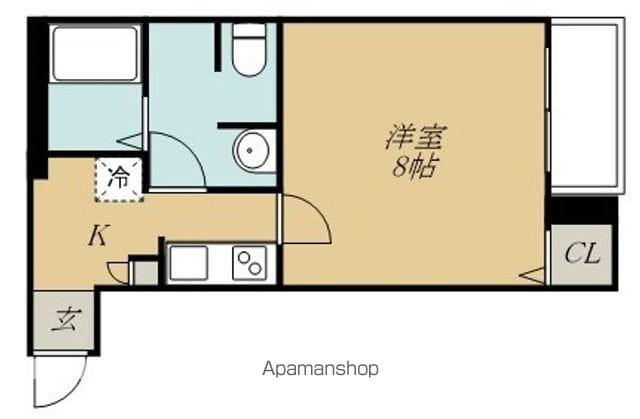 エル ソルあすと長町(1K/1階)の間取り写真