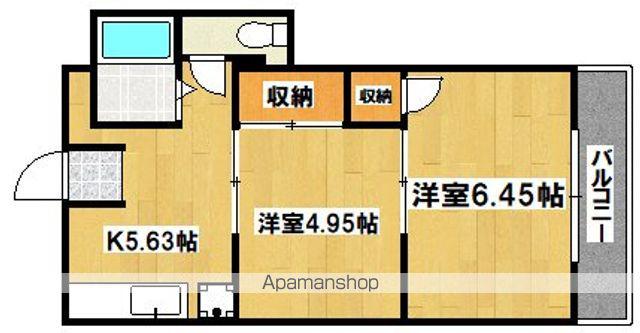 アビコ三栄プラザ(2K/6階)の間取り写真