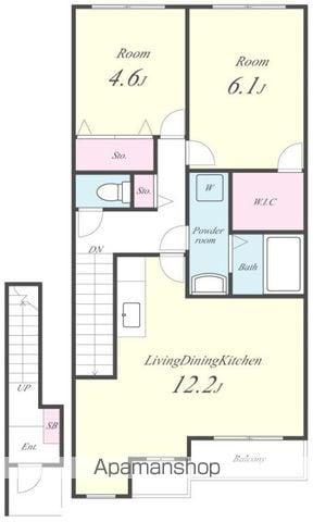 サニーコート花しょうぶ(2LDK/2階)の間取り写真