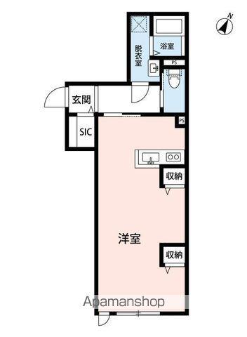 モアナコート南流山(ワンルーム/2階)の間取り写真