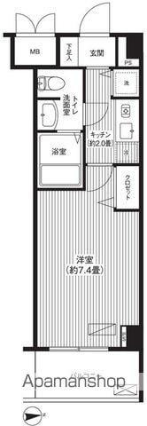 フォルマーレ新中野(1K/8階)の間取り写真
