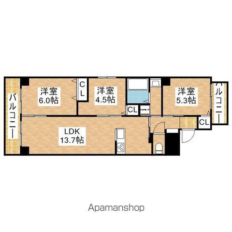 PLAN DOOL広路(3LDK/5階)の間取り写真