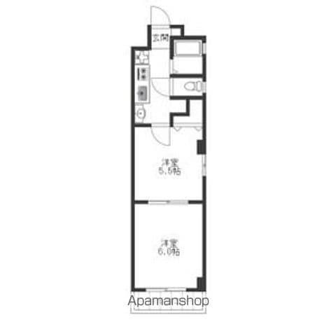 プレシオ又穂(1K/3階)の間取り写真
