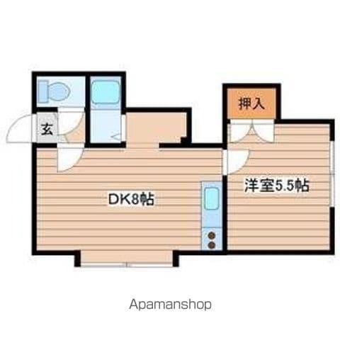 セゾンコートⅣ(1DK/3階)の間取り写真