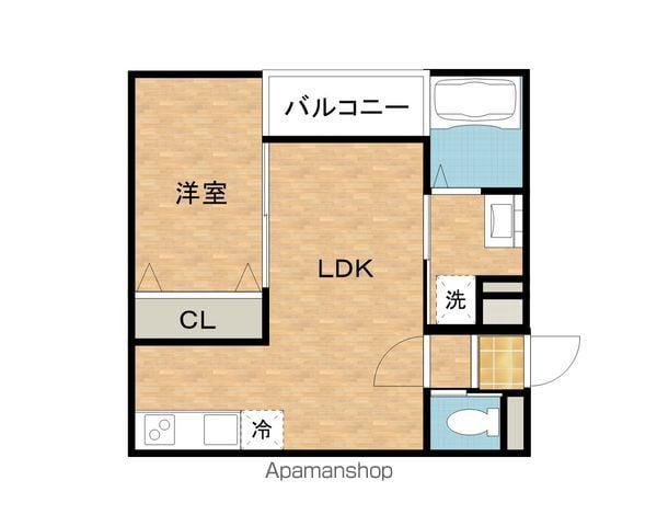 AREGRIA泉佐野サウス(1LDK/3階)の間取り写真