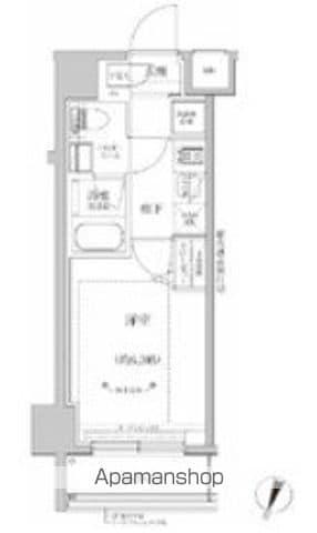 RELUXIA横濱元町(1K/6階)の間取り写真