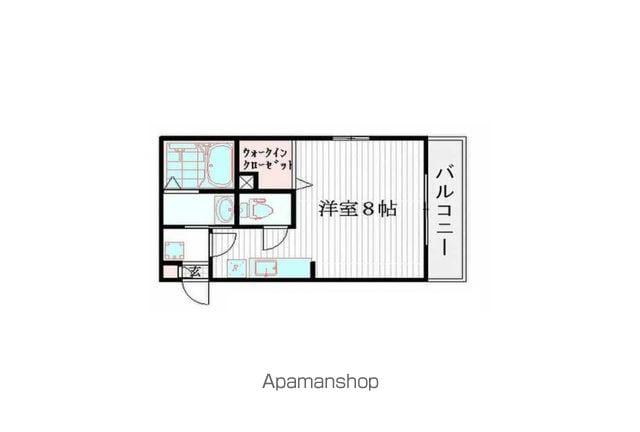 レジデンス東中野(1K/1階)の間取り写真