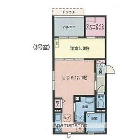 フォーレ向野(1LDK/2階)の間取り写真