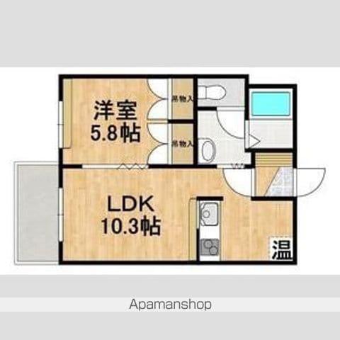 ハイツTKYⅡ(1LDK/1階)の間取り写真