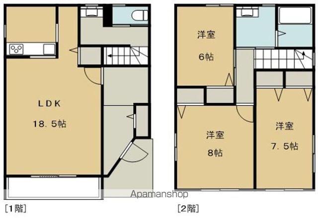 和歌山県和歌山市 2階建 築9年(3LDK)の間取り写真