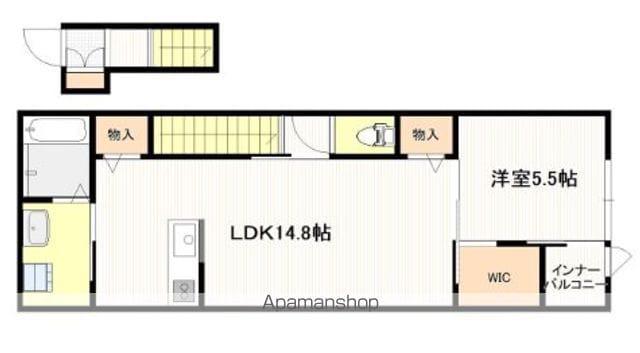 ボン・クレー和木(1SLDK/2階)の間取り写真