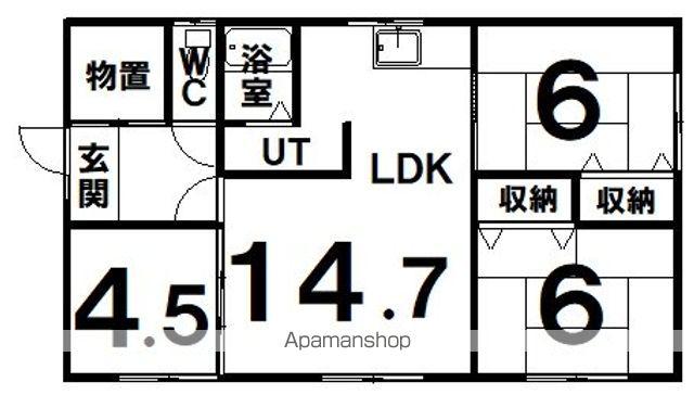 根室本線 音別駅 徒歩7分 1階建 築32年(3LDK)の間取り写真