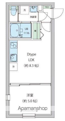 レオーネ早稲田(1LDK/3階)の間取り写真