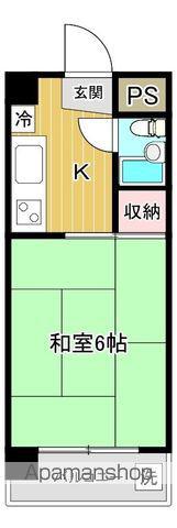 新町ハイツ(1K/3階)の間取り写真