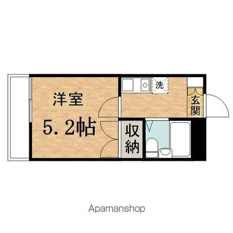 ジュネパレス多摩第01(ワンルーム/4階)の間取り写真