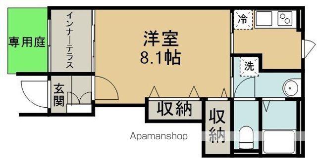 川越市小ヶ谷アパート(1K/1階)の間取り写真