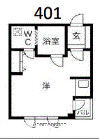 ID.1953/A(1K/2階)の間取り写真