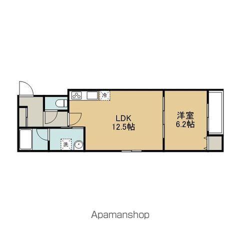 MAISON DU CALME(1LDK/3階)の間取り写真