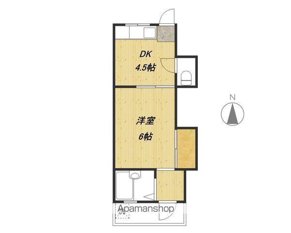 コーポ前田(1DK/2階)の間取り写真