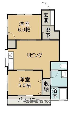 ゴールデンハイツ(2LDK/1階)の間取り写真