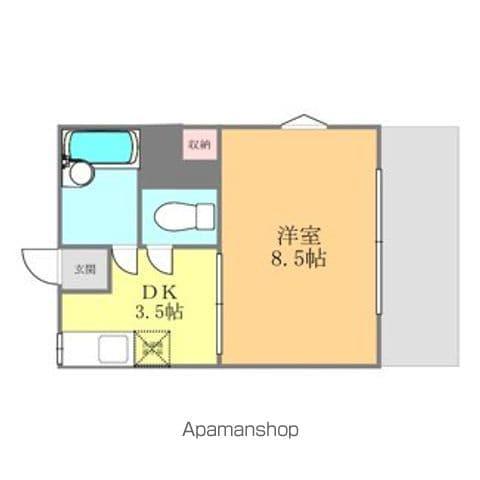 パインビレッジ南斉院(1K/1階)の間取り写真
