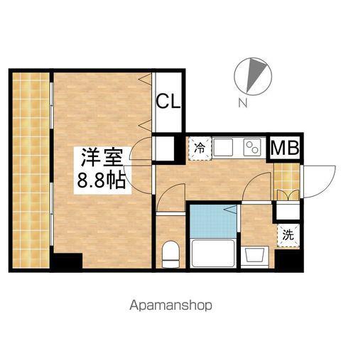 ディアレイシャス東別院Ⅳ(1K/5階)の間取り写真