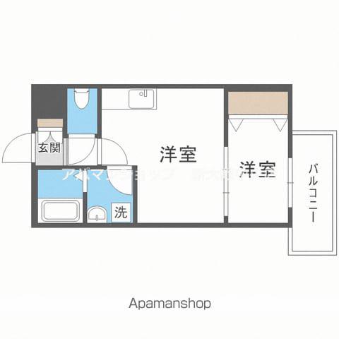 PUROSPER KOTOBUKI(1LDK/2階)の間取り写真