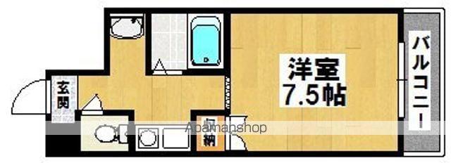 ロイヤルハイム(1K/4階)の間取り写真