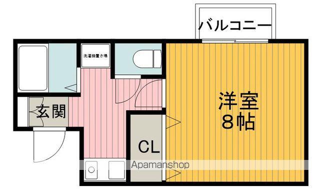 ハウスキャピタル2(1K/2階)の間取り写真