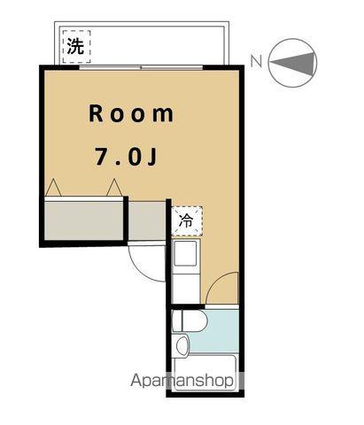 ハイム・森(ワンルーム/1階)の間取り写真