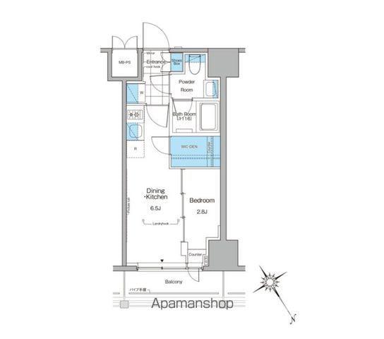 ルフォンプログレ横浜関内(1DK/6階)の間取り写真