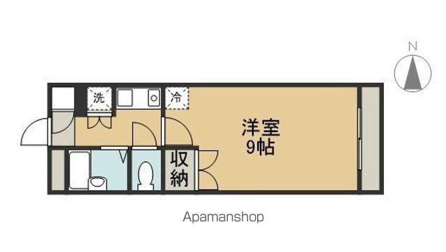 ウェルステージ木町通(1K/6階)の間取り写真