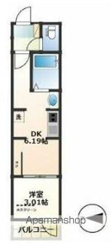 グランフォレ(1DK/1階)の間取り写真