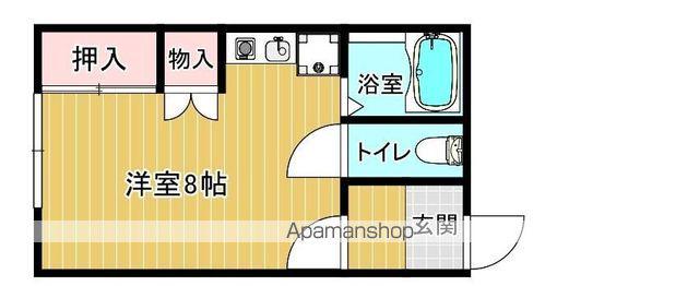 LEEコーポ(ワンルーム/2階)の間取り写真
