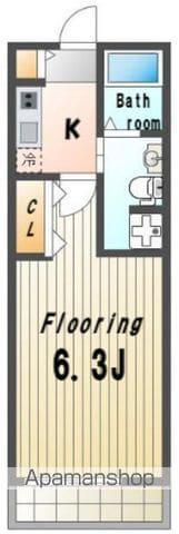 EASE大山(1K/1階)の間取り写真