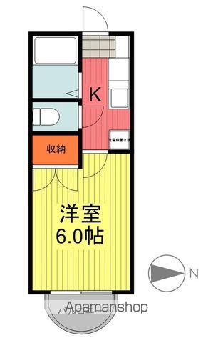 アビーロード(1K/2階)の間取り写真