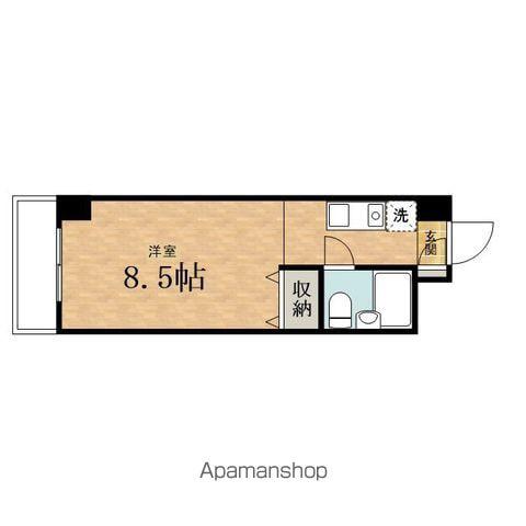 フェニックスヒルズ(ワンルーム/1階)の間取り写真