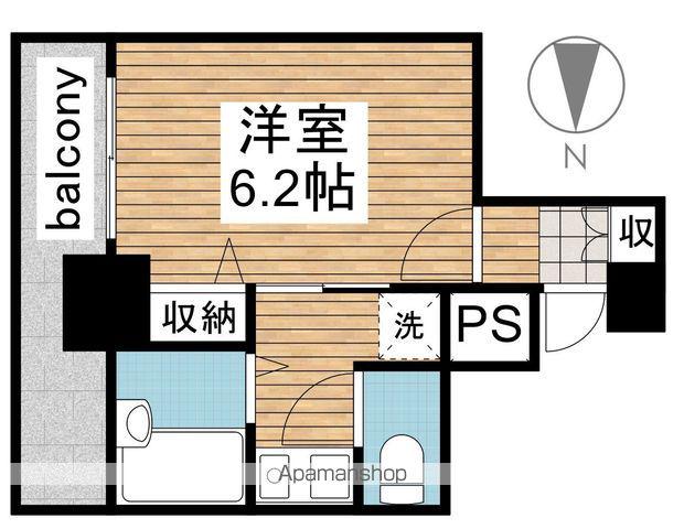 コアパレス常葉6(1K/7階)の間取り写真