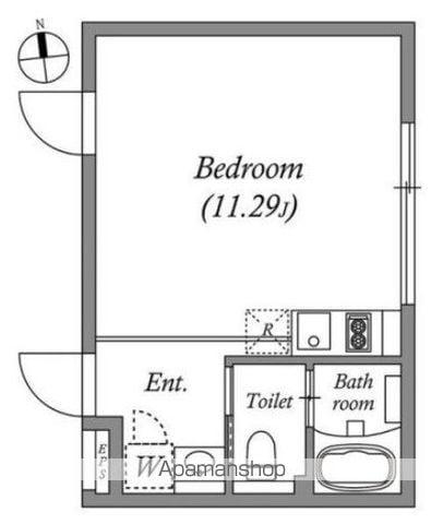 ALERO高円寺南(ワンルーム/4階)の間取り写真
