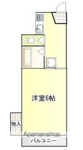エトス平尾(1K/4階)の間取り写真
