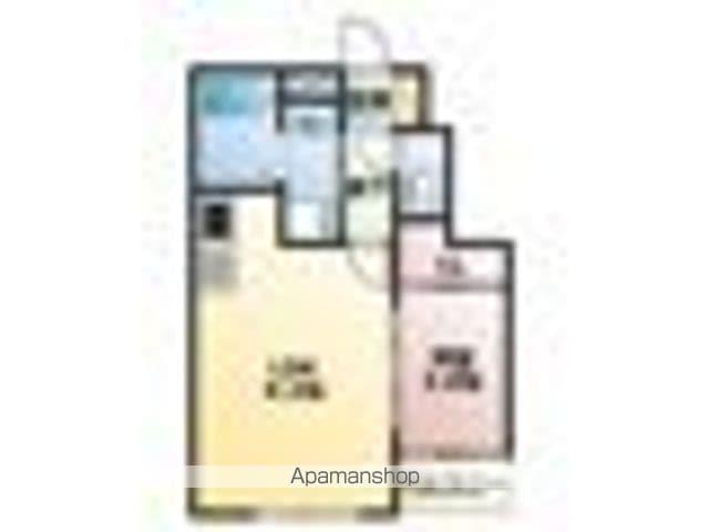 THE TRINITY東櫛原(1LDK/1階)の間取り写真