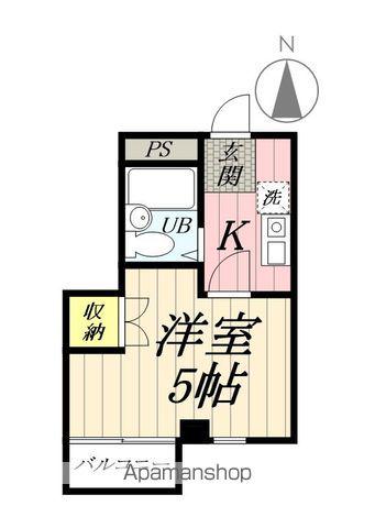 セントレア(1K/2階)の間取り写真